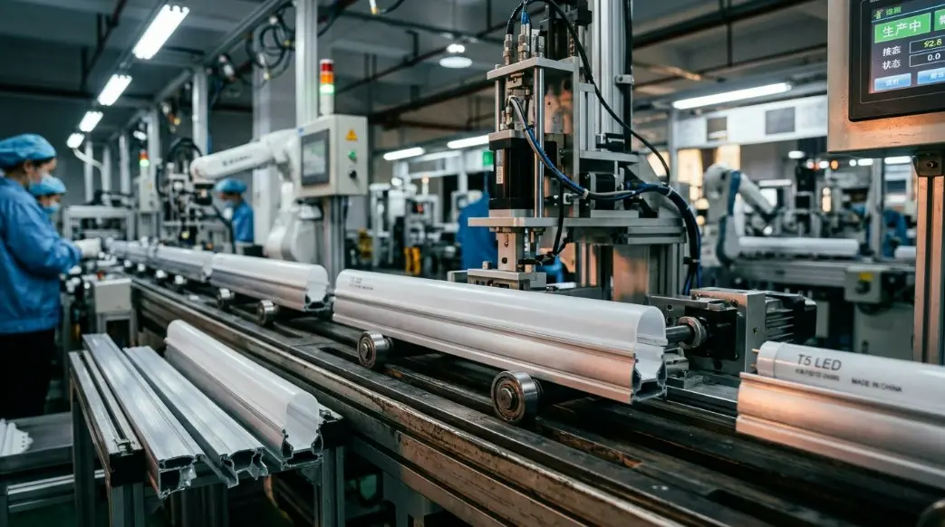 Najlepsza chińska fabryka obudów do świetlówek LED T5: Przewodnik po zgodności z ekoprojektem na rok 2026 i zautomatyzowanym zaopatrzeniu na zamówienie