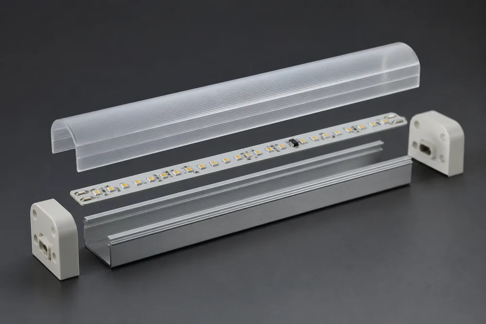 Obudowa tuby LED T10 z osłoną PC i podstawą z aluminium 6063 do montażu oświetlenia OEM w 2026 r.